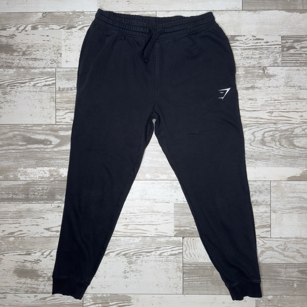 Gymshark Black Jogger Sweatpants Men's Medium Athletic Gym Workout Pants Casual